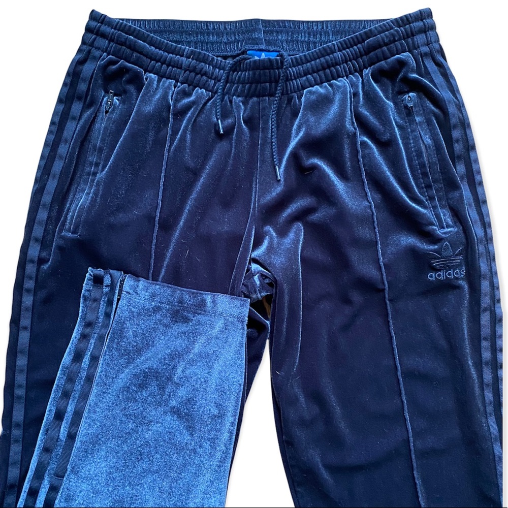 ADIDAS LUXE VELVET FIREBIRD TRACK  PANTS  Size M - Picture 3 of 7